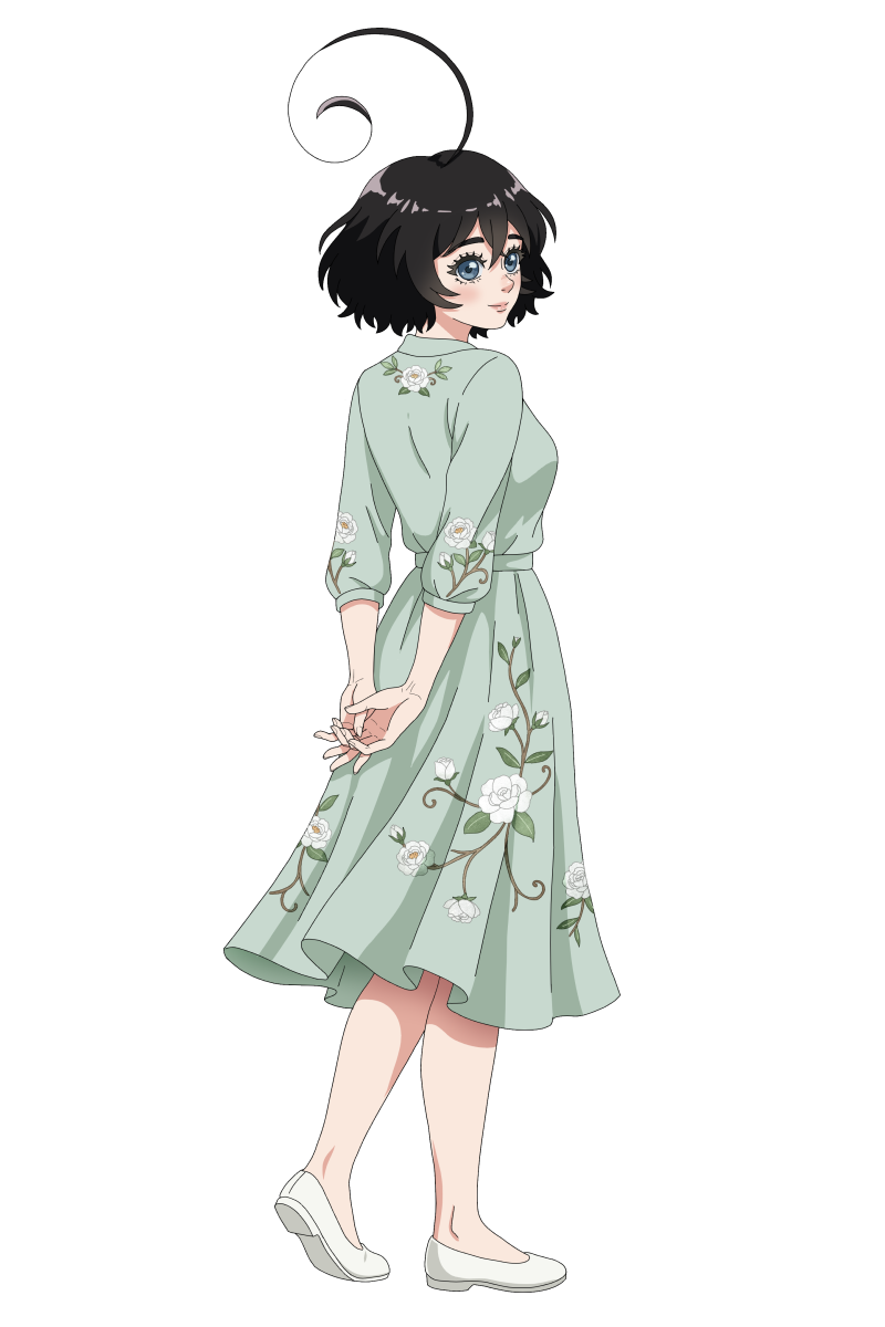Sophia, the shy new model: fullbody artwork